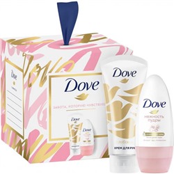 Подарочный набор для женщин Dove (Дав) с Любовью для Вас, крем для рук 50 мл и дезодорант шариковый 50 мл