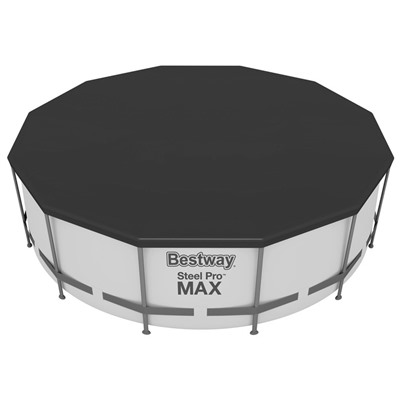 Бассейн каркасный Steel Pro MAX, 457 х 107 см, фильтр-насос, лестница, тент, 56488 Bestway