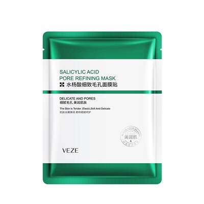 VEZE, Тканевая маска с салициловой кислотой для проблемной кожи Salicylic Acid Pore Refining Mask, 25г