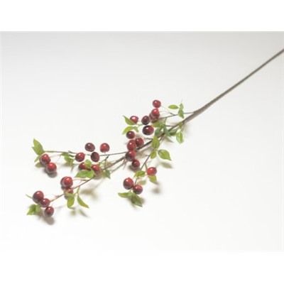 Искусственные цветы, Ветка с ягодами черешни (1010237)