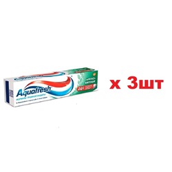 Aquafresh Зубная паста 100мл Мягкая мята (зеленая) 3шт
