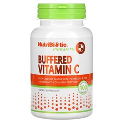 NutriBiotic Immunity, Buffered Vitamin C, 100 Gluten Free Capsules