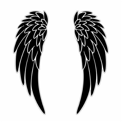 Серьги TR042278 Крылья ангела