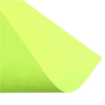 Бумага цветная А4, 50 листов, неоновая, зелёная, 80г/м2