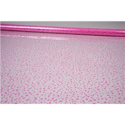 Пленка упаковочная прозрачная с рисунком для цветов и подарков в рулоне Мошка 70 см розовый
