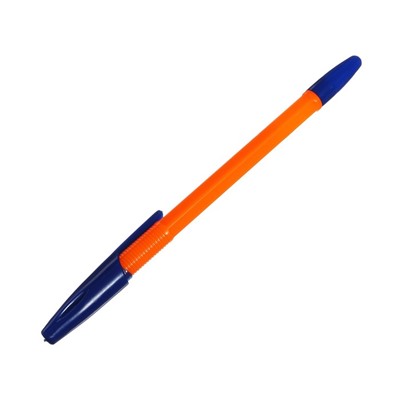 Ручка шариковая Office Style 820, узел 1.0 мм, чернила синие, корпус оранжевый неон