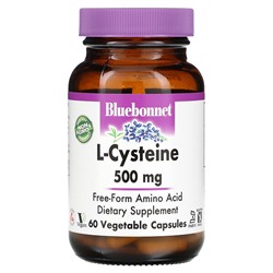 Bluebonnet Nutrition L-Cysteine, 500 mg, 60 Vegetable Capsules