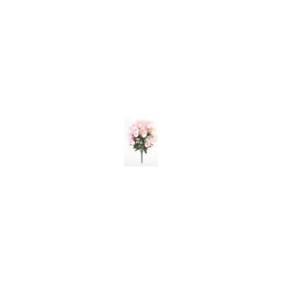 Искусственные цветы, Ветка в букете бутон роз 12 голов (1010237)