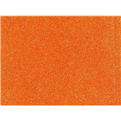 Фоамиран 30*20 см 2 мм Оранжевый с блестками 10 шт/уп, цена за упаковку