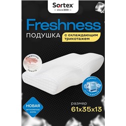 Анатомическая подушка с охлаждающим трикотажем Freshness ПА-61-35от (В ассортименте)