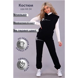 Женский костюм с брюками 15320 Черный