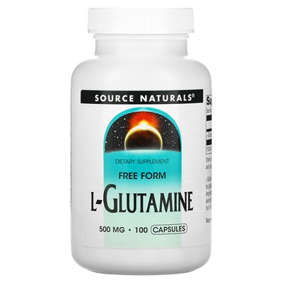 Source Naturals L-Glutamine, 500 mg, 100 Capsules