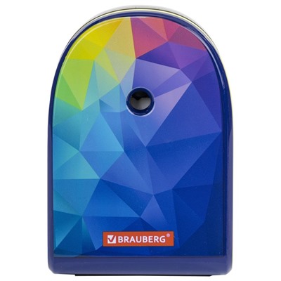 Точилка механическая BRAUBERG "MULTICOLOR", корпус с печатью 228489