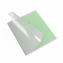 Тетрадь 12 листов в косую линейку, ErichKrause "Классика" CoverPrо, с пластиковой обложкой, зеленая