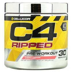Cellucor C4 Ripped, Explosive Pre-Workout, Cherry Limeade, 6.3 oz (180 g)