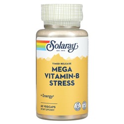 Solaray Timed Release, Mega Vitamin-B Stress, 60 VegCaps