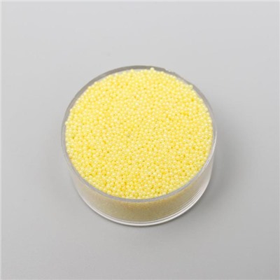 Микробисер стекло неоновый "Лимонно-жёлтый" набор 10 гр