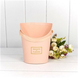 Коробка для цветов ваза 15.5*12*19 см "Maison des fleurs" Персиковый 446967