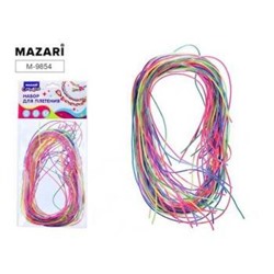 Набор для плетения LINE 25 цветных шнуров 80 см., 8 цветов ассорти M-9854, 9855 Mazari {Китай}