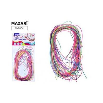 Набор для плетения LINE 25 цветных шнуров 80 см., 8 цветов ассорти M-9854, 9855 Mazari {Китай}