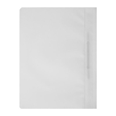 Папка-скоросшиватель Calligrata, А4, 120 мкм, белая, прозрачный верх