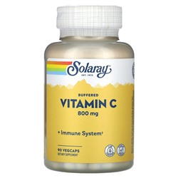 Solaray Buffered Vitamin C, 800 mg, 90 VegCaps