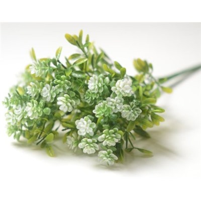 Искусственные цветы, Ветка в букете зелени 5 веток (1010237)