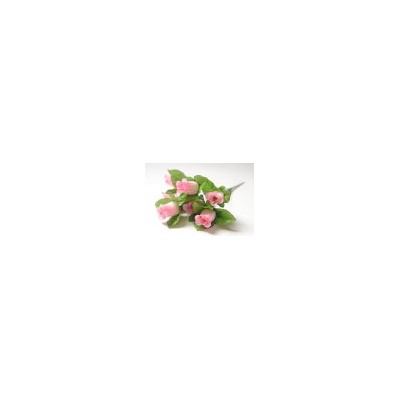 Искусственные цветы, Ветка в букете бутоны роз с листом 7 голов (1010237) микс