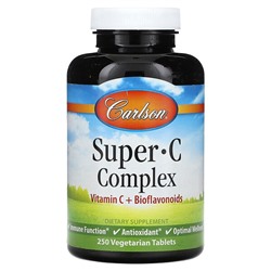 Carlson Super C Complex, 250 Vegetarian Tablets