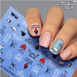 Fashion Nails, Слайдер-дизайн W51