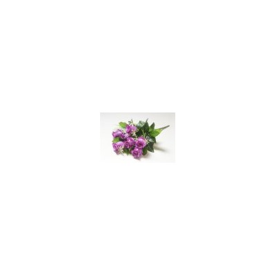 Искусственные цветы, Ветка в букете бутон роз 7 голов (1010237) микс