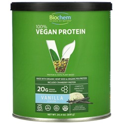 Biochem 100% Vegan Protein, Vanilla, 24.4 oz (691 g)