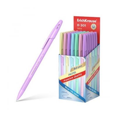 Ручка шариковая R-301 Pastel Stick синяя 0.7мм 55387 Erich Krause {Китай}