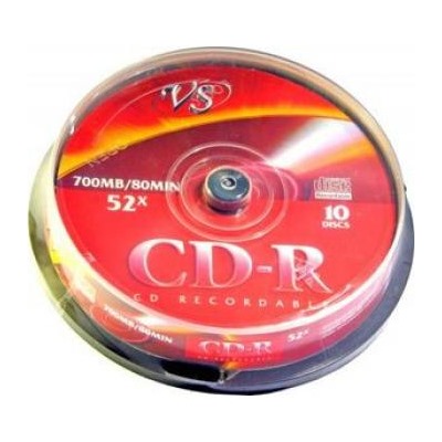 CD-R 700Mb VS 80 минут 52x 10шт туба VS {Китай}