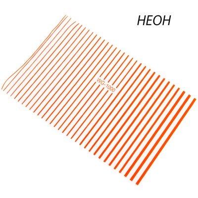 Гибкая (силиконовая) лента для дизайна ногтей, цвет: оранжевый