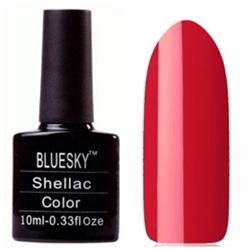 ВlueSky Shellac 10 мл 100 Очень яркий красный матовый тон,плотный.