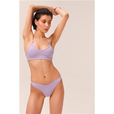 MY Трусы купальника SL634 V-KINI RIB (1/100) (purple (пурпур) MY #857385