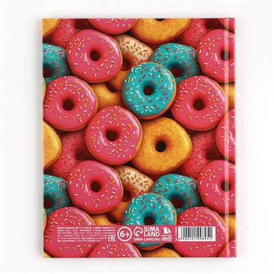 Дневник школьный 5-11 класс, в твердой обложке, 48 л. «Пончики»