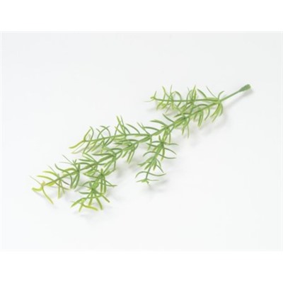 Искусственные цветы, Ветка - лист аспарагус армированный для венка (1010237) зеленый
