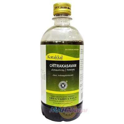 Аюрведический тоник Читракасавам, 450 мл, Коттаккал Аюрведа; Chitrakasavam, 450 ml, Kottakkal Ayurveda