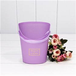 Коробка для цветов ваза 15.5*12*19 см "Maison des fleurs" Сиреневый 446969
