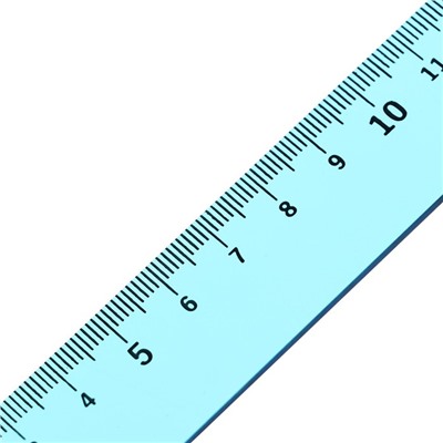 Набор чертёжный 4 предмета (линейка 15 см, угольник 30 °/ 60 °, 10 см; угольник 45 °/ 45 °, 8 см; транспортир 180 °, 9 см), прозрачный синий