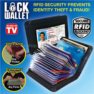 Визитница Lock Wallet black