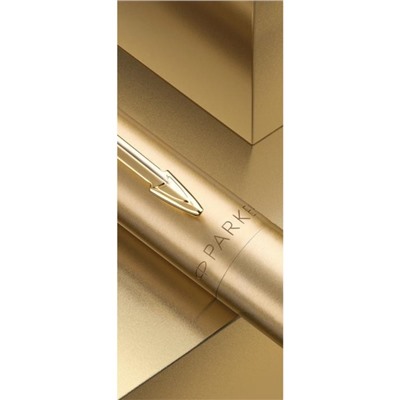 Ручка шариковая Parker Jotter Monochrome XL SE20 Gold GT М 1.0 мм, корпус из нержавеющей стали, синие чернила