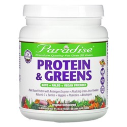 Paradise Herbs Protein & Greens, Original Unflavored, 16 oz (454 g)