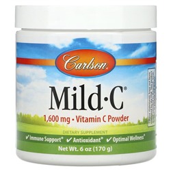 Carlson Mild-C, Vitamin C Powder, 1,600 mg, 6 oz (170 g)