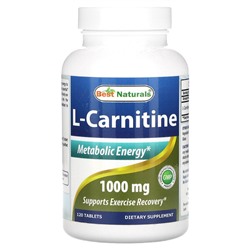 Best Naturals L-Carnitine, 1,000 mg, 120 Tablets