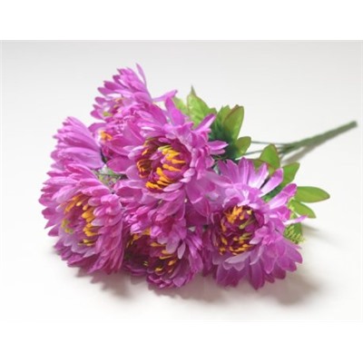 Искусственные цветы, Ветка в букете георгина 7 голов (1010237)