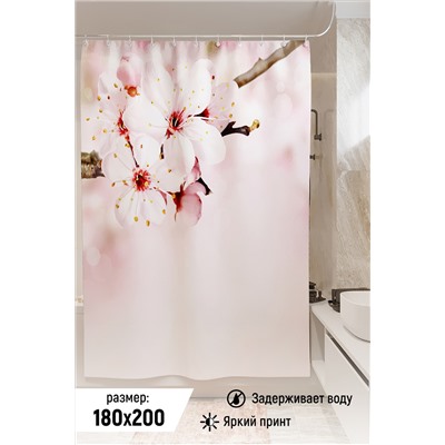 Фотошторы для ванной 10814 светло-розовый (ед.)
