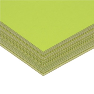 Бумага А4, 100 листов, 80 г/м, самоклеящаяся, флуоресцентная, жёлтая